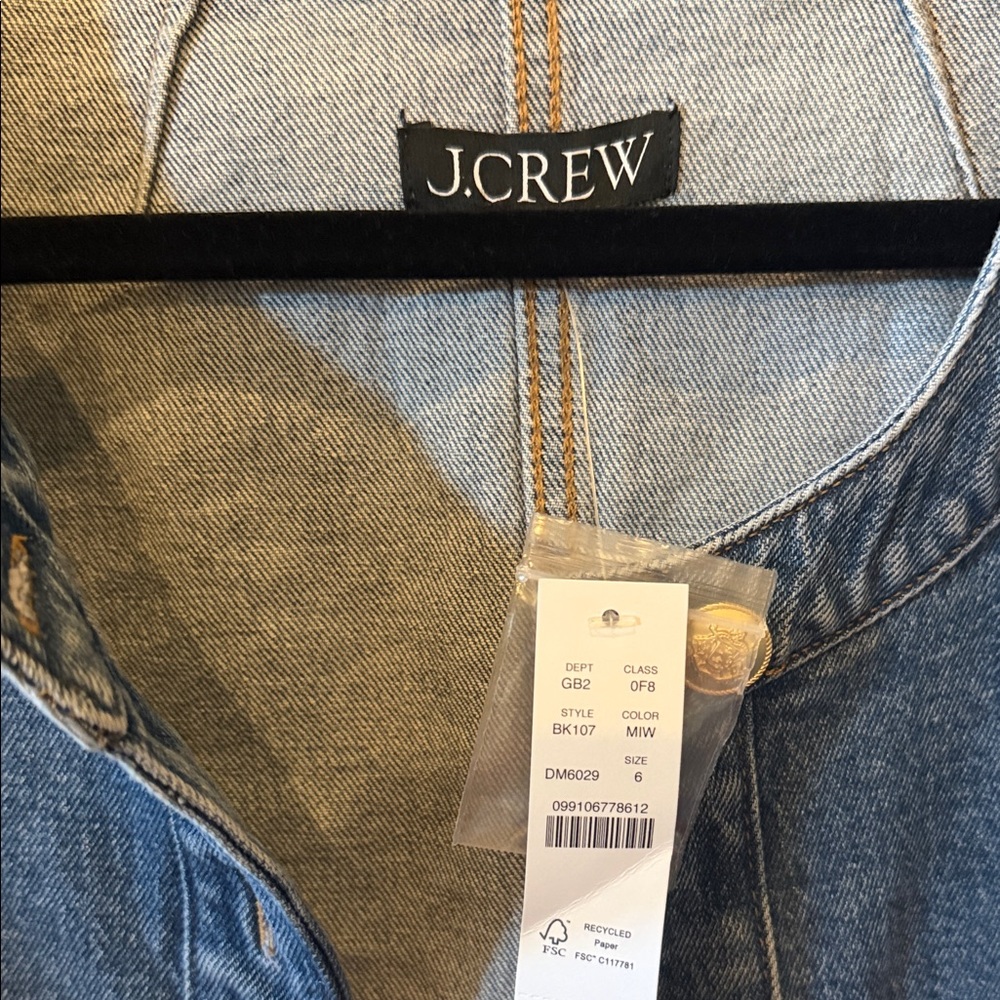 J. Crew Classic Blue Cropped Jacket - Picture 2 of 3
